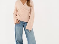 Peach wrap cardigan | My Jewellery