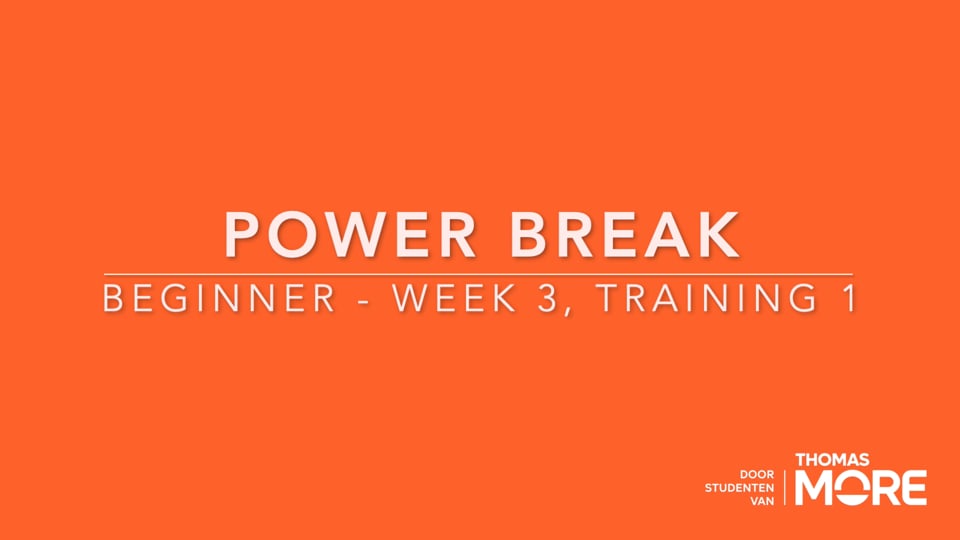PowerBreak Beginner Week 3 Training 1