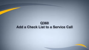 Add a Check List to a Call
