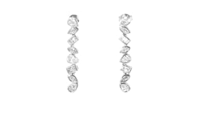 2.30 ct. t.w. Multi-Shaped CZ Drop Earrings in Sterling Silver
