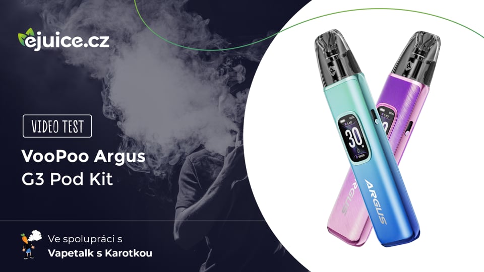 VooPoo Argus G3 Pod Kit - video test (CZ)
