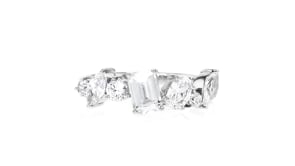 1.20 ct. t.w. Multi-Shaped CZ Ring in Sterling Silver