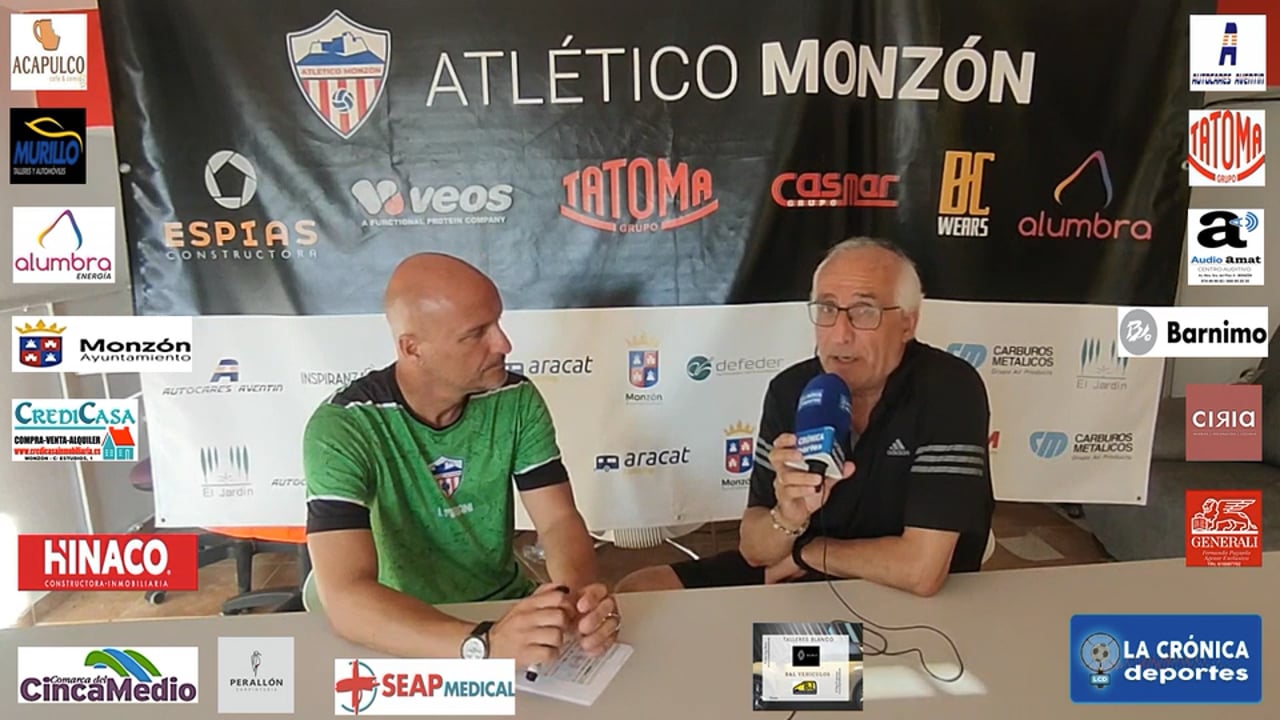 ISMAEL  MARIANI ( Entrenador At.Monzón Alumbra )  FINAL  PLAY OFF ASCENSO A  2ª RFEF ( IDA ) PORRERES-AT.MONZÓN ALUMBRA