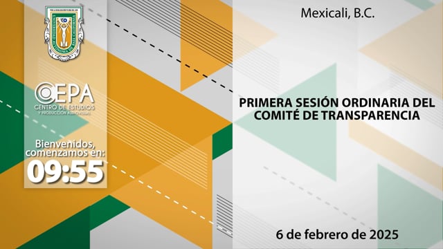 Primera Sesión Ordinaria del Comité de Transparencia de la UABC 2025