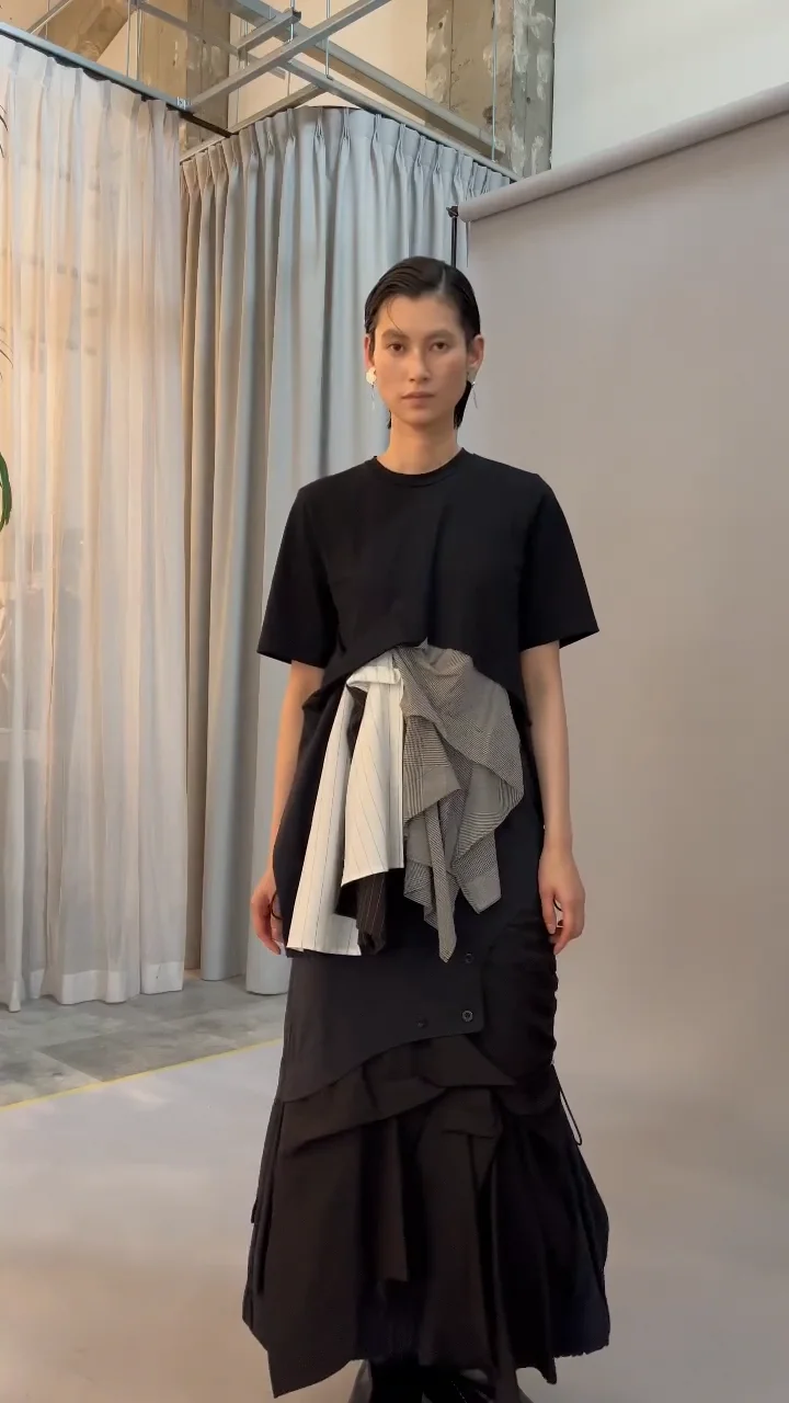 2025新作モデル MIX PATTERN SHIRT スカート | SK【セットアップ着用可能】 ジャケット・アウター