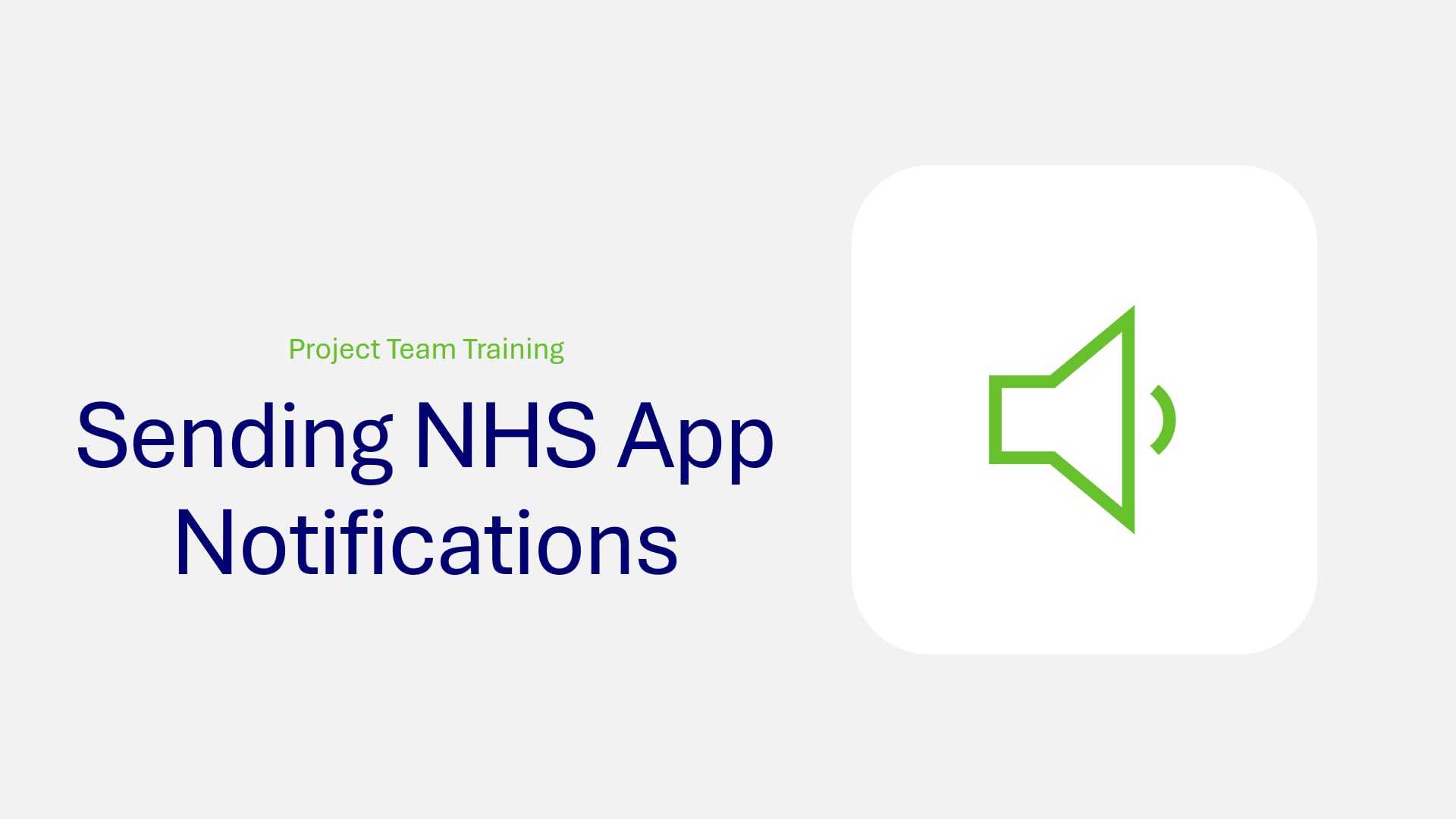 Sending NHS App Notifcations | Videos & Movies on Vimeo
