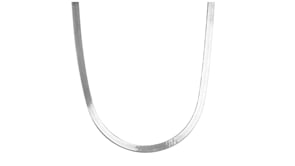 14kt White Gold Herringbone Necklace