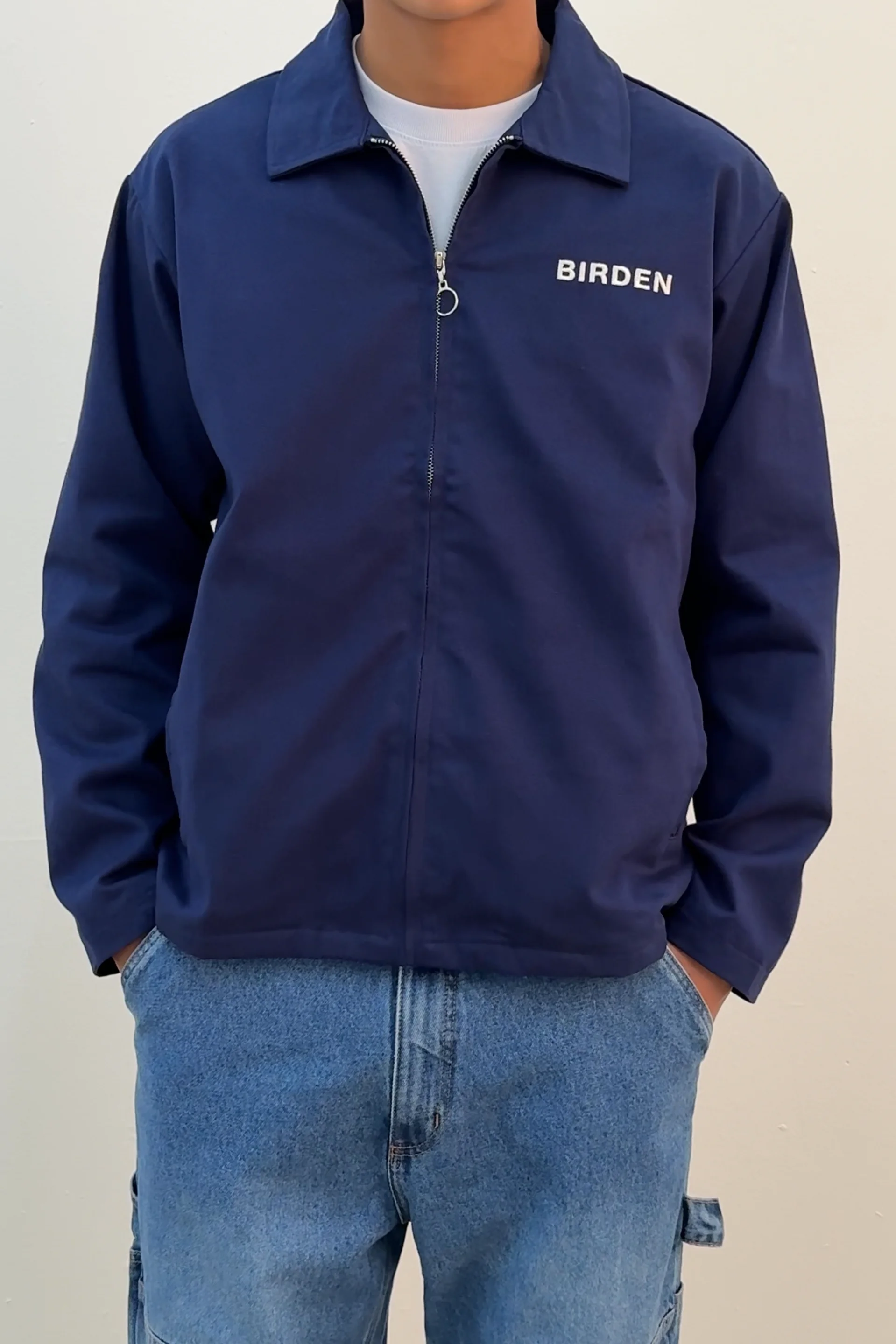 Jaqueta Boxy Twill Navy - Birden Co.