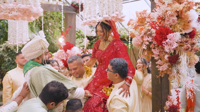Still from Manu & Komal next day edit by Happy Soul Films, Toronto wedding videographers