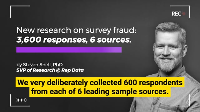 Survey Fraud Across 6 Sources