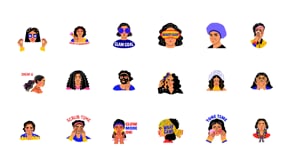 Animated Beauty Stickers Art Set, an Emoji Icon by Brickclay (Thumbnail 5 of 5)