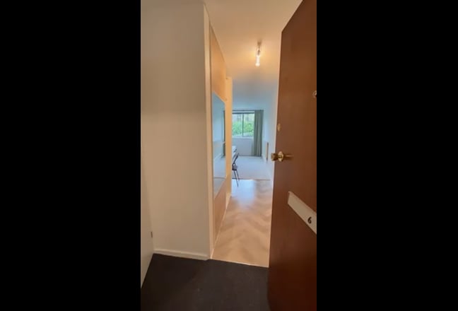 Video 1: Hallway with built-in wardobe with mirrored sliding doors