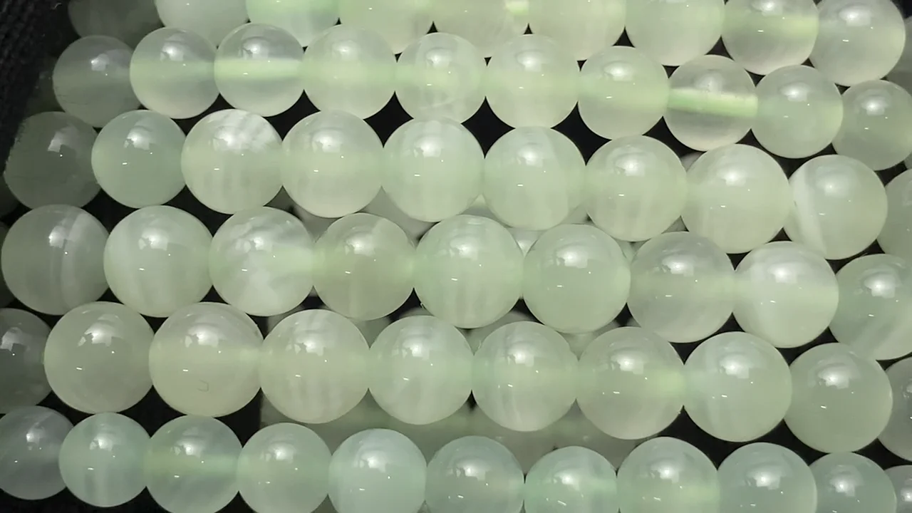 アフガニスタン産 グリーンカルサイト ラウンド6mm～7mm ブレスレット