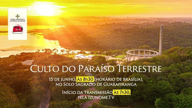 Capa do vídeo “Cerimônia do Culto do Paraíso Terrestre - 70 Anos de Difusão no Brasil”