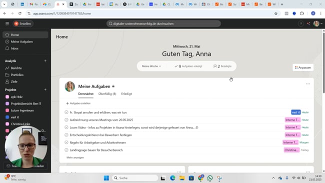 Effiziente Nutzung von Asana bei Kundenkommunikation
