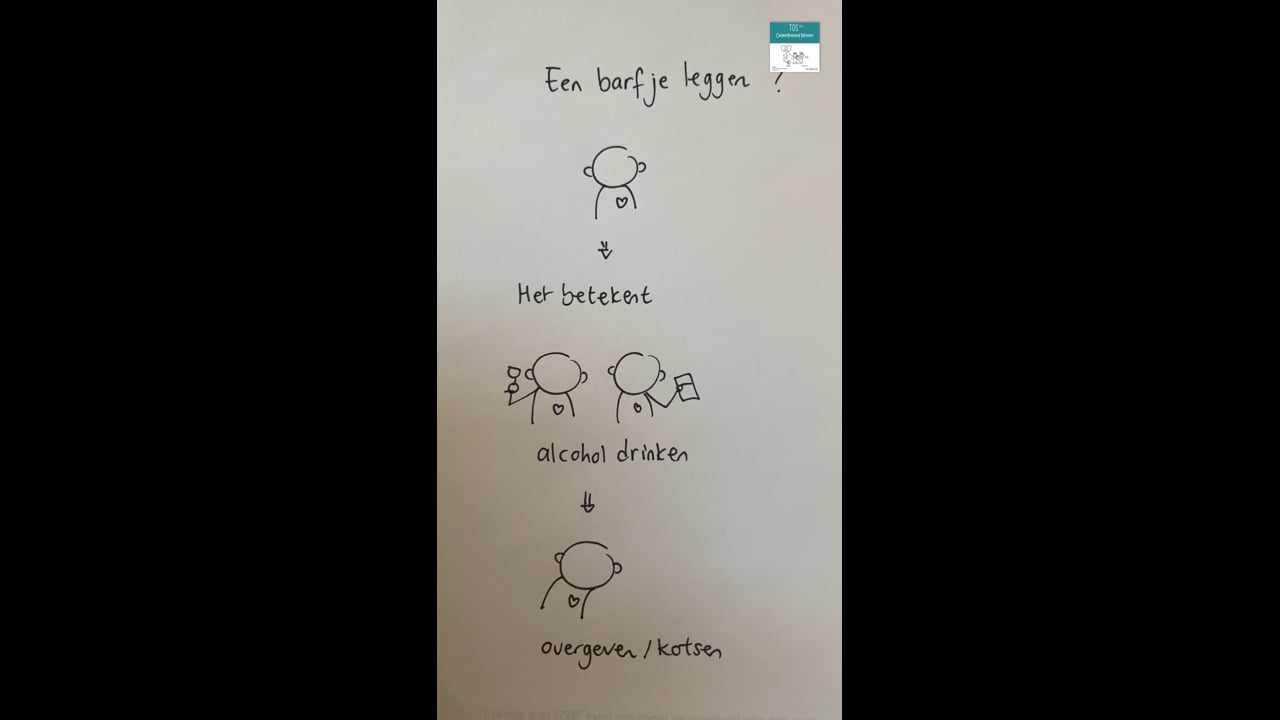Barfje leggen (een)