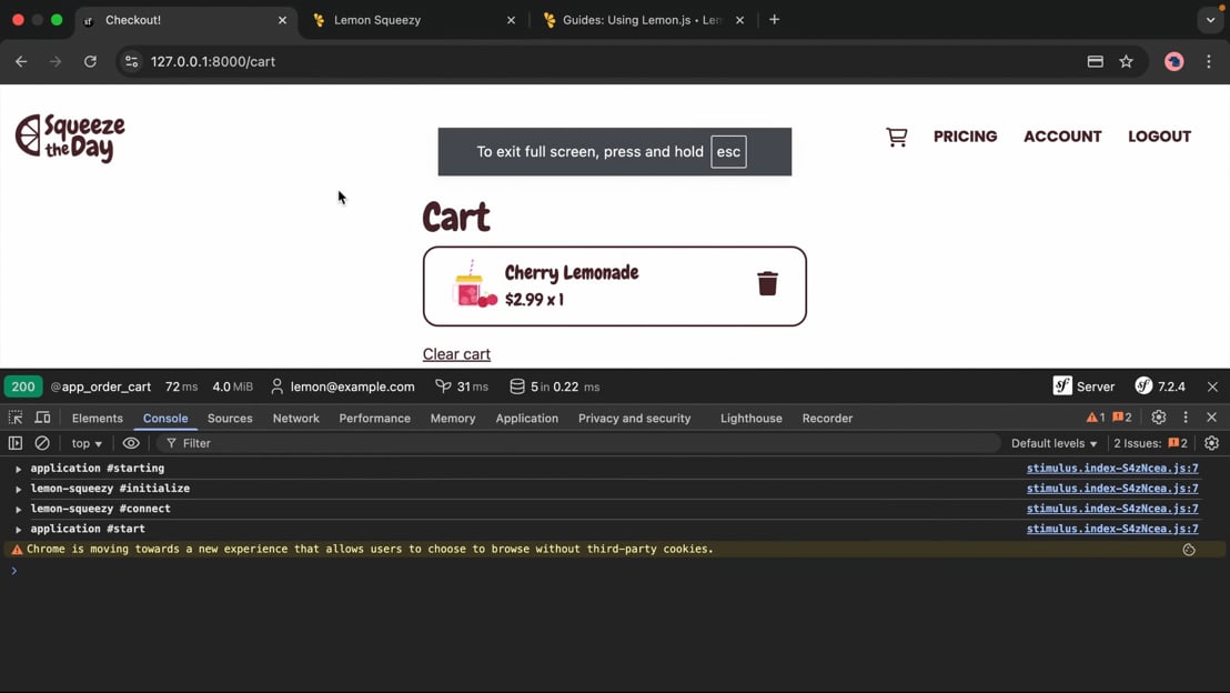 Improving Javascript Event Security > Lemon Squeezy Payment Processor ...