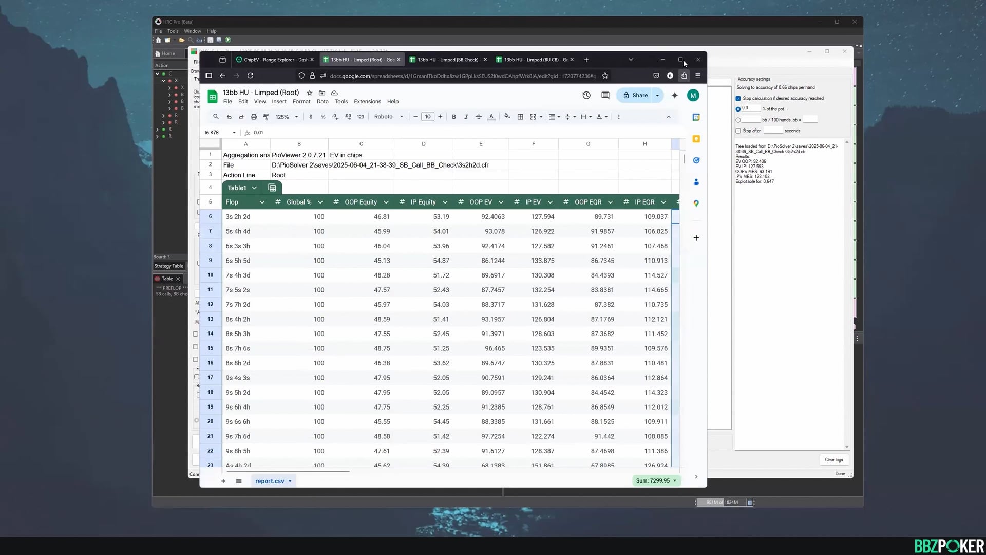 13bb Headsup – Postflop SNG Work Continued (Limped Pot)