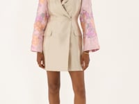 Beige blazer dress with wide sleeves | My Jewellery