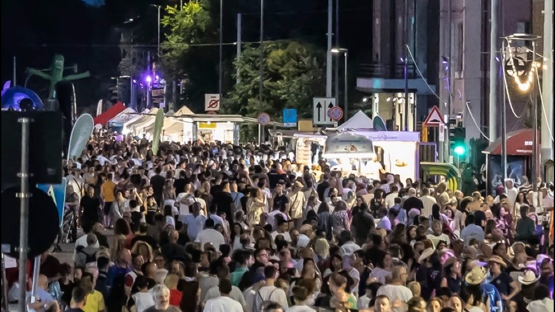 Niente notte Viola, i cantieri del tram modificano la festa del quartiere
