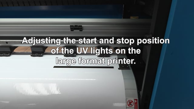 UV Light Position Adjustment for ATools Large Format Printer