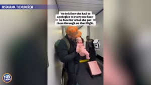Baby Apologizes to Flight