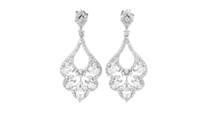 5.80 ct. t.w. CZ Chandelier Earrings in Sterling Silver