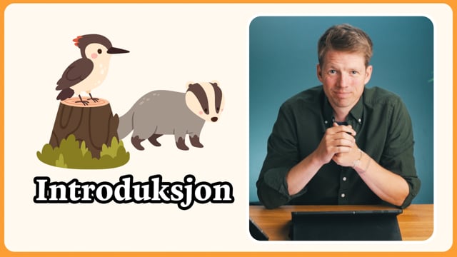 Biologilærer Ola Hafslund Vea presenterer nettkurset i biologi 1