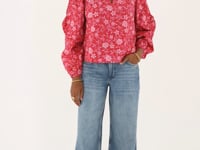 Red blouse with ruffles | My Jewellery