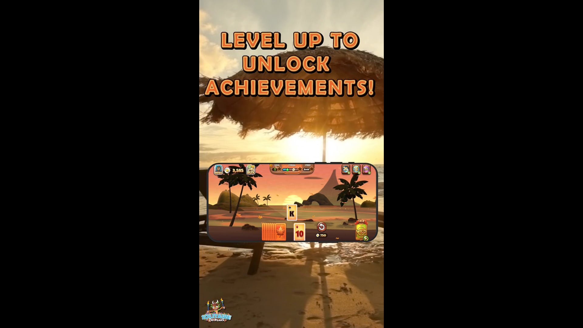 Short-form Ad: Tiki Solitaire TriPeaks "Tropical Paradise" by Scopely