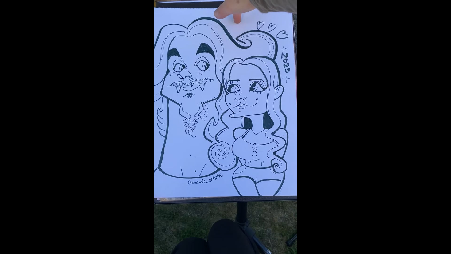 Promotional video thumbnail 2 for Michelle Garzone Caricatures
