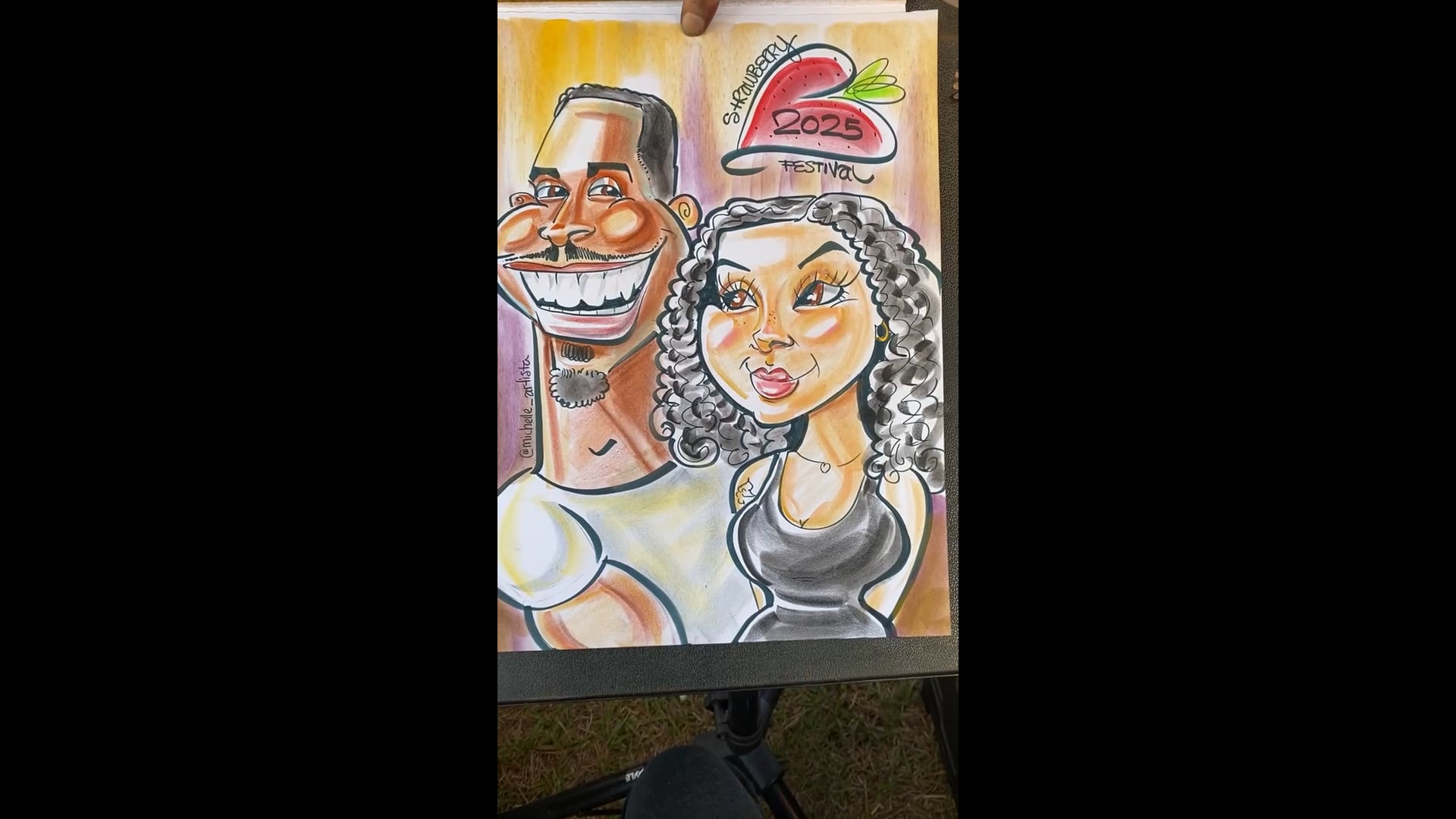 Promotional video thumbnail 1 for Michelle Garzone Caricatures