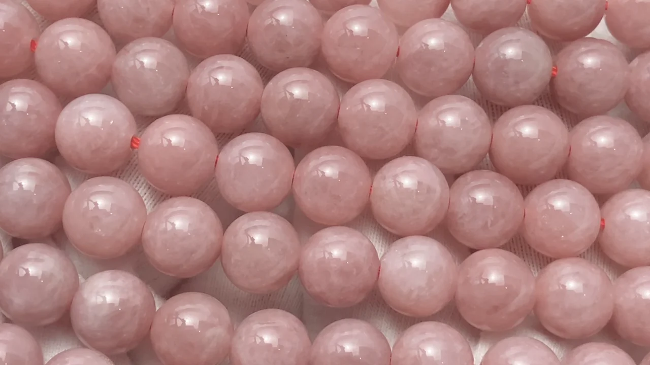 1点再入荷　レア　高品質　ピンククォーツ　ピンクアゼツライトBIGフリーフォーム ピンククォーツ ラウンド8mm ｜天然石ビーズの卸問屋・通販ケンケン