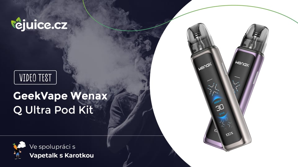 GeekVape Wenax Q Ultra Pod Kit - video test (CZ)