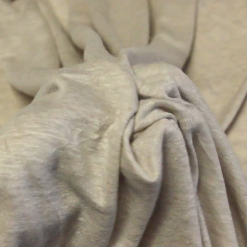 Vidéo: Jersey 100% lin - Beige