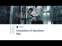 Module 1: Foundations of Operations Management