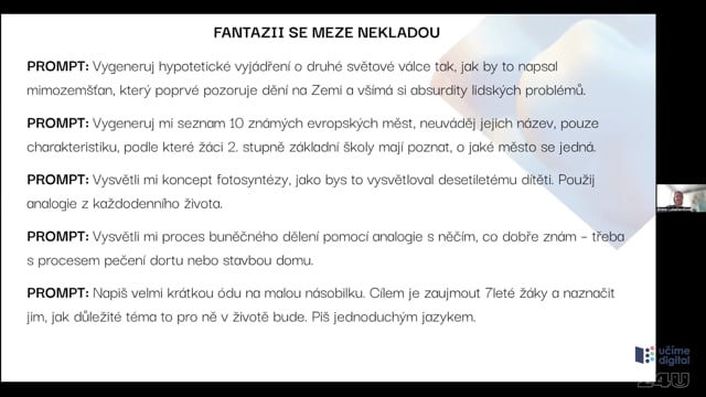 AI ve výuce hrou - jak využít umělou inteligenci a tvořit s ní