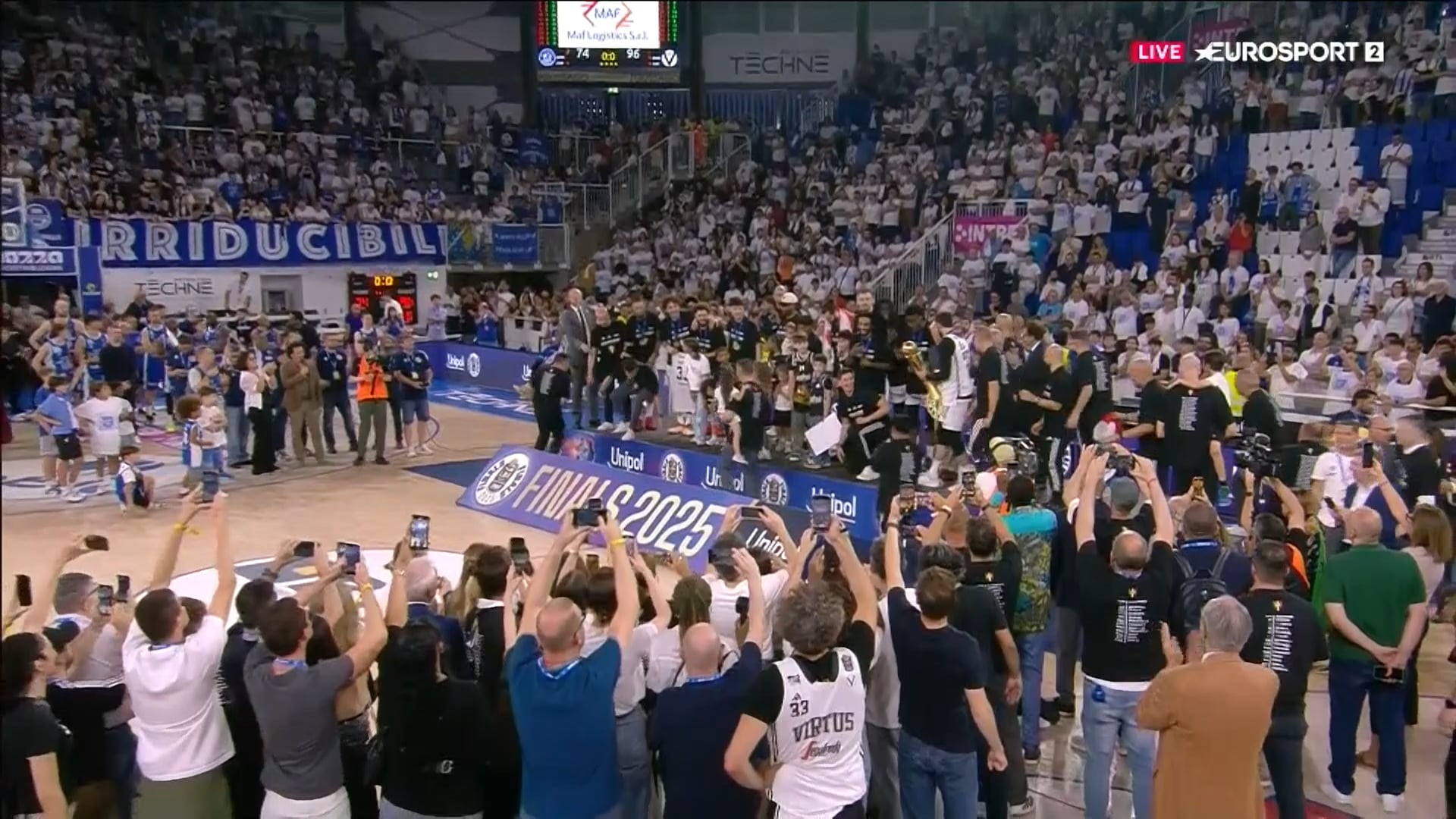 La Virtus Pallacanestro Bologna è Campione d’Italia