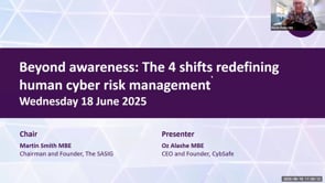 SASIG Webinar - Beyond awareness: The 4 shifts redefining human cyber risk management 2025-06-18 10:00:11