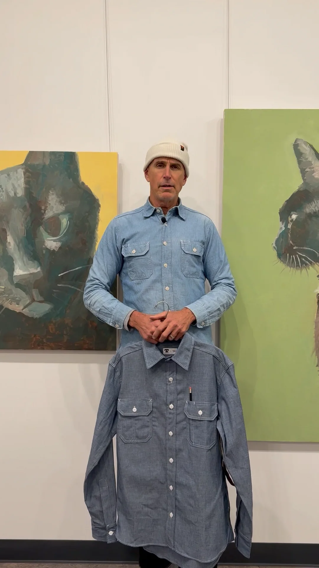 CLAMPDOWN CHAMBRAY WORK SHIRT - Tellason.com