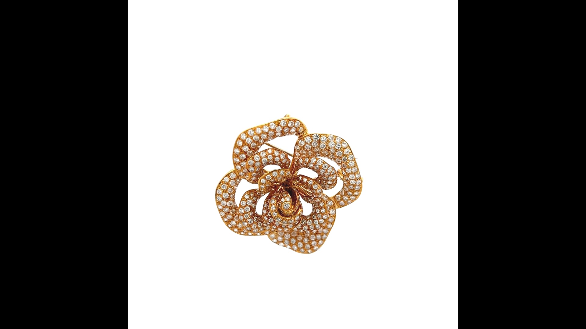 Broche En Or 18 Carats - Poids Net 7,3 Grammes - Occasion