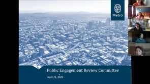 Public Engagement Review Committee meeting April 22, 2025 on Vimeo