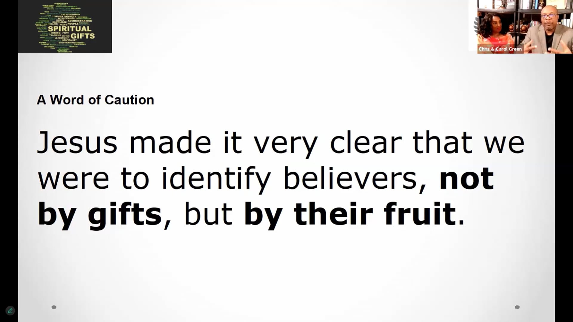 Developing in the Fruit of the Spirit