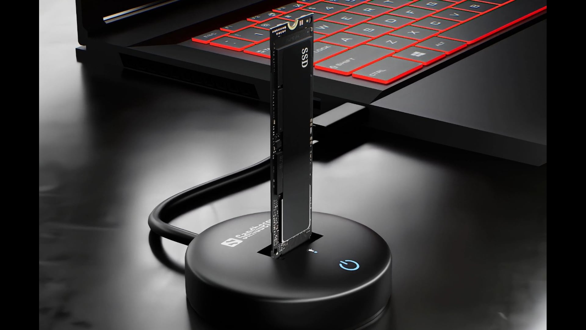 USB 3.2 Dock for M.2+NVMe SSD
