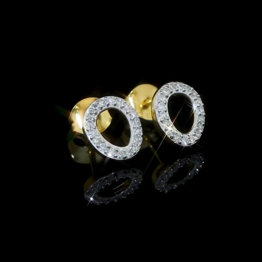 【HYERES LOR】24FW★ Lab Diamond NEW Halo Earrings S 10K HYERES LOR】24FW☆ Lab Diamond NEW Halo Earrings M 10K ピアス