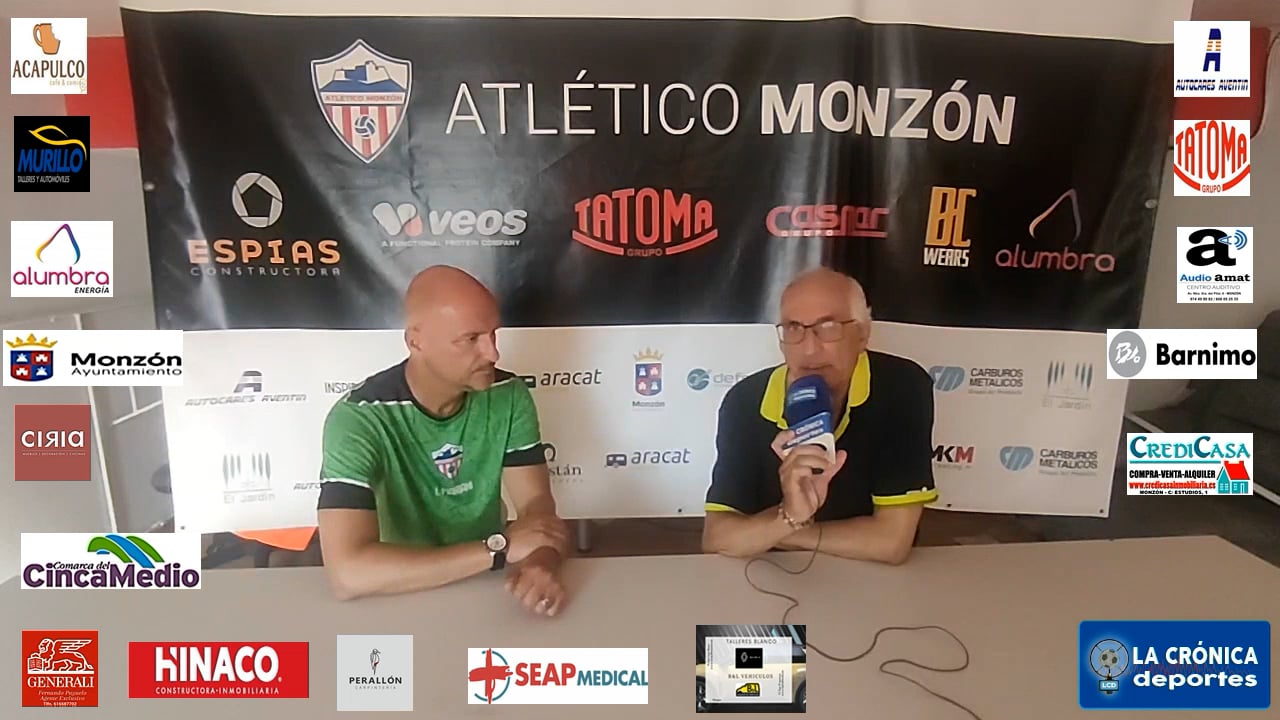 ISMAEL  MARIANI , ENTRENADOR DEL  AT.MONZÓN  ALUMBRA  ANTE EL HISTÓRICO Y DECISIVO PARTIDO DE SU EQUIPO CONTRA  EL PORRERES BALEAR  POR UN PUESTO EN 2ª RFEF
