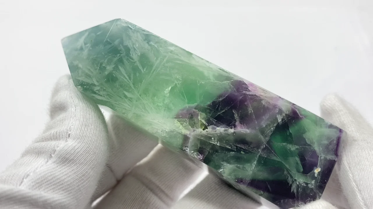 パワーストーン 天然石 エンジェルフェザー フローライト