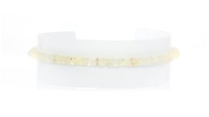3.5-4mm Opal Bead Bracelet with 14kt Yellow Gold Magnetic Clasp