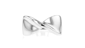 Sterling Silver X Ring