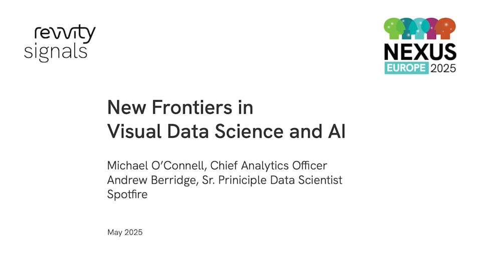 Watch NEXUS Europe 2025 - Day 1 - New Frontiers in Visual Data Science and AI on Vimeo.